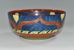 A CLARICE CLIFF WILKINSON LTD 'PERSIAN' PATTERN BOWL, incised, painted and printed marks, diameter