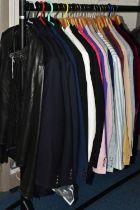 TWENTY SEVEN GENTLEMEN'S JACKETS AND DINNER SUITS, comprising a Donna Karan black leather jacket,