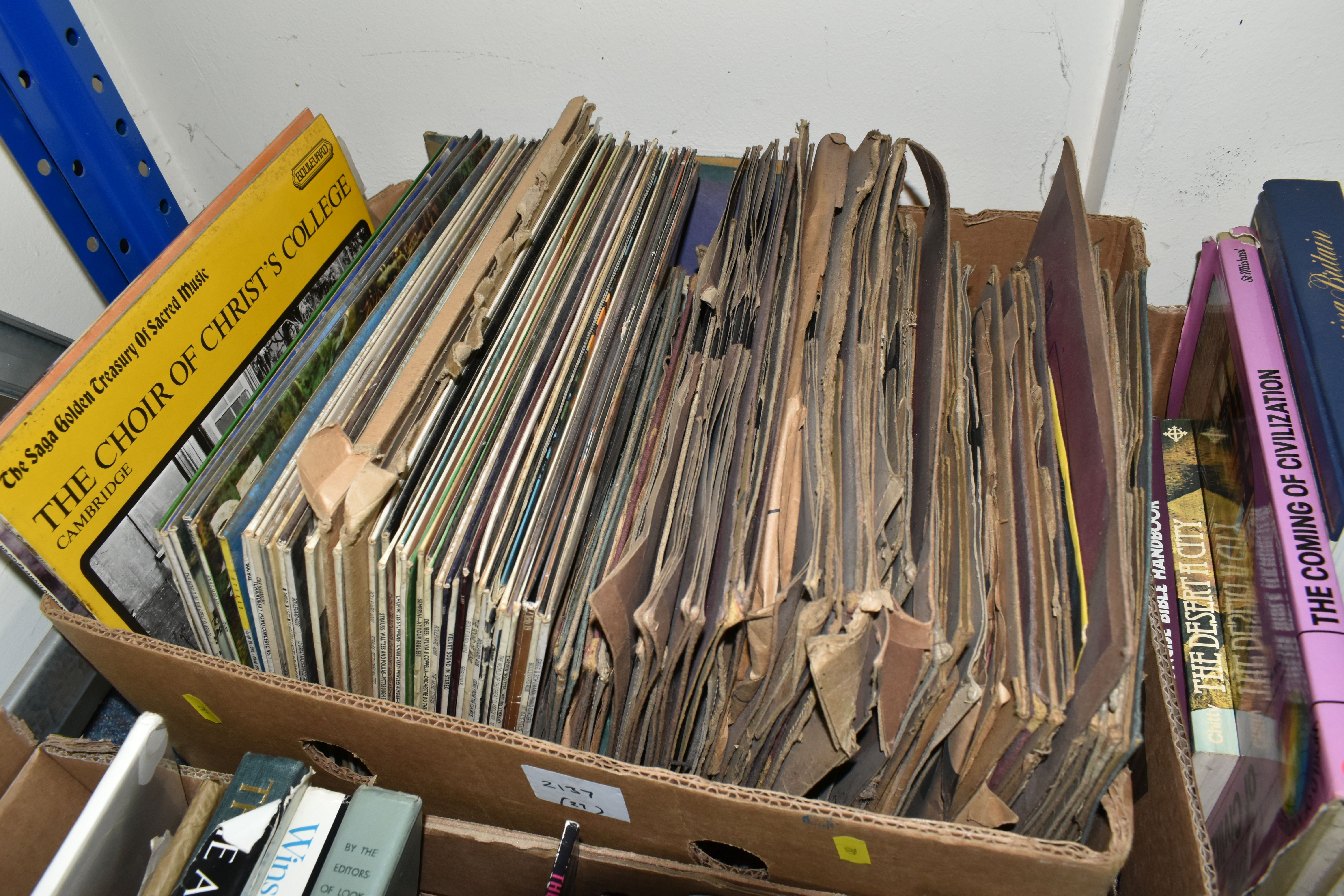 FIVE BOXES OF BOOKS, RECORDS & EPHEMERA containing approximately seventy-five miscellaneous titles - Image 6 of 6