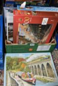 A COLLECTION OF MODERN BOXED JIGSAWS, assorted puzzles by Innova, Gibsons, Ravensburger, Jumbo,