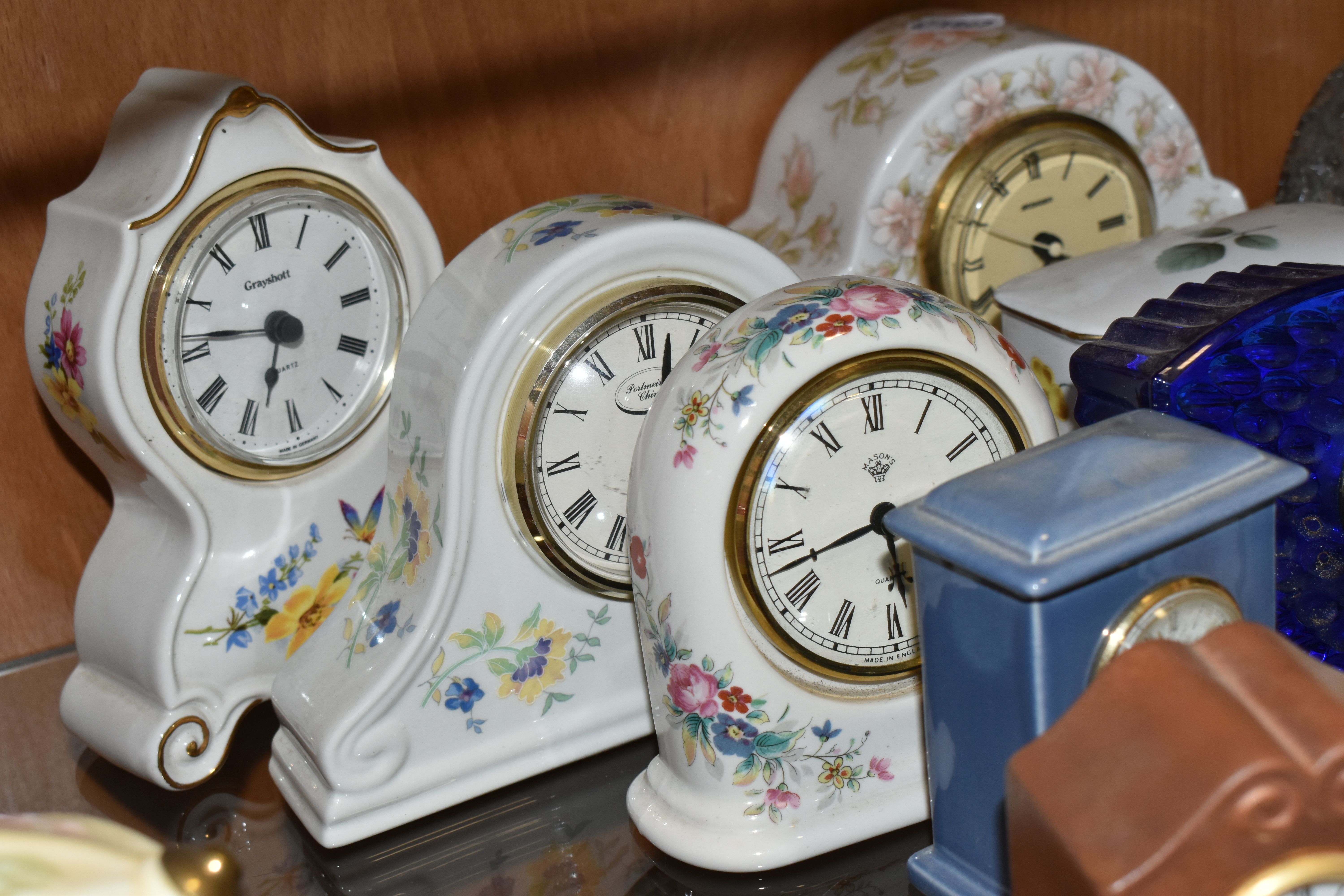 TWENTY EIGHT ROYAL DOULTON, WATERFORD, CAITHNESS AND OTHER GIFTWARE QUARTZ CLOCKS, including Royal - Image 6 of 8