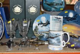 MILITARY AVIATION THEMED COLLECTABLES, to include six boxed limited edition Queen Alexandra