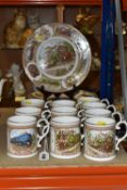 A COLLECTION OF TEN CAVERSWALL STEAM LOCOMOTIVES SERIES MUGS, together with a collection of nine