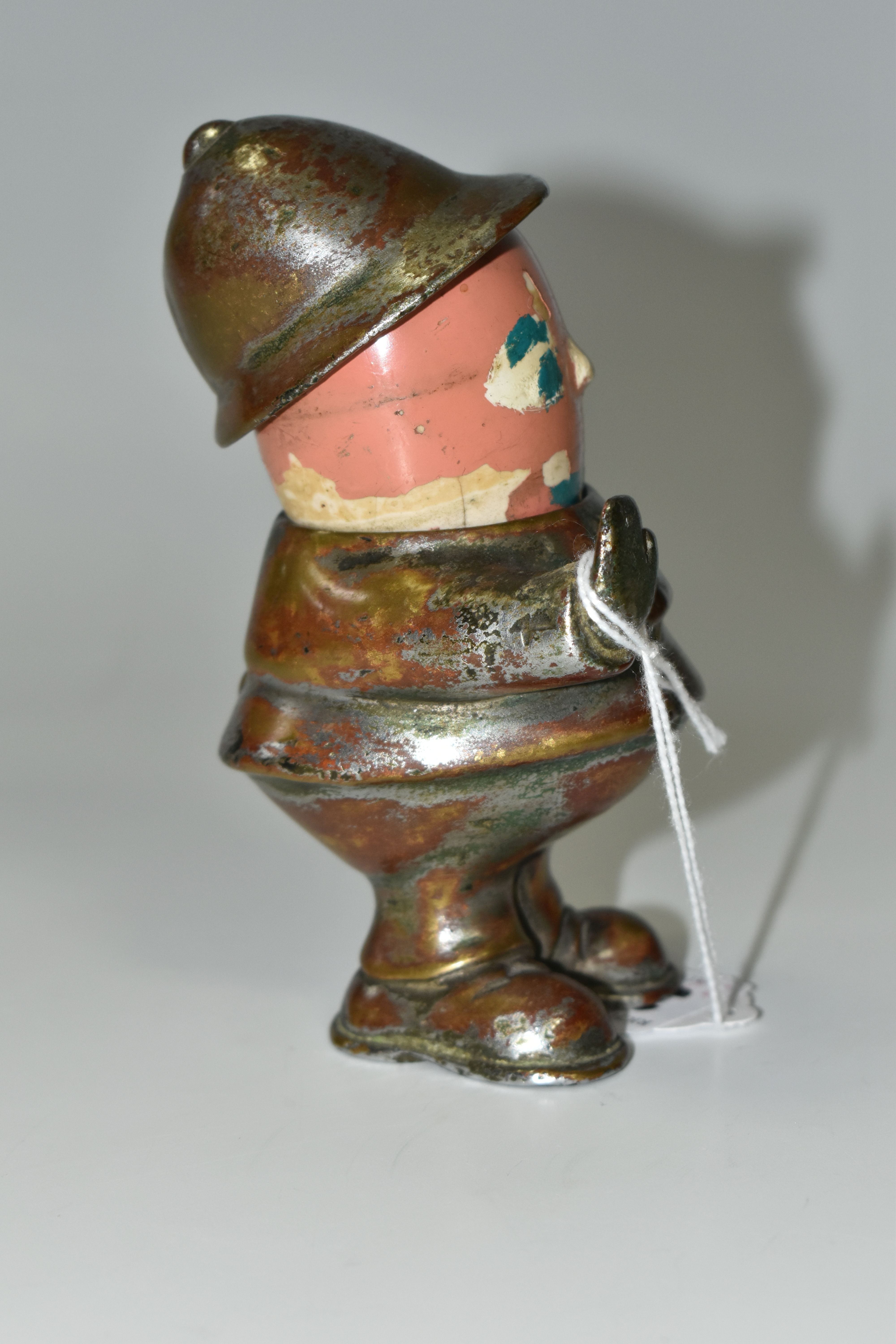 AN EARLY TWENTIETH CENTURY HASSALL 'BOBBY' POLICEMAN CAR MASCOT, chrome plated with a ceramic - Image 3 of 6