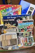 A QUANTITY OF ASSORTED FOOTBALL TRADE CARDS AND STICKERS, assorted cards from various sets to