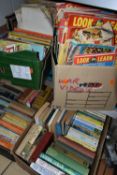 FOUR BOXES OF BOOKS AND EPHEMERA, to include approximately one hundred and twenty books in