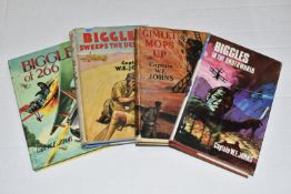 JOHNS; CAPT. W.E, Four titles comprising Biggles In The Underworld, First Edition published by