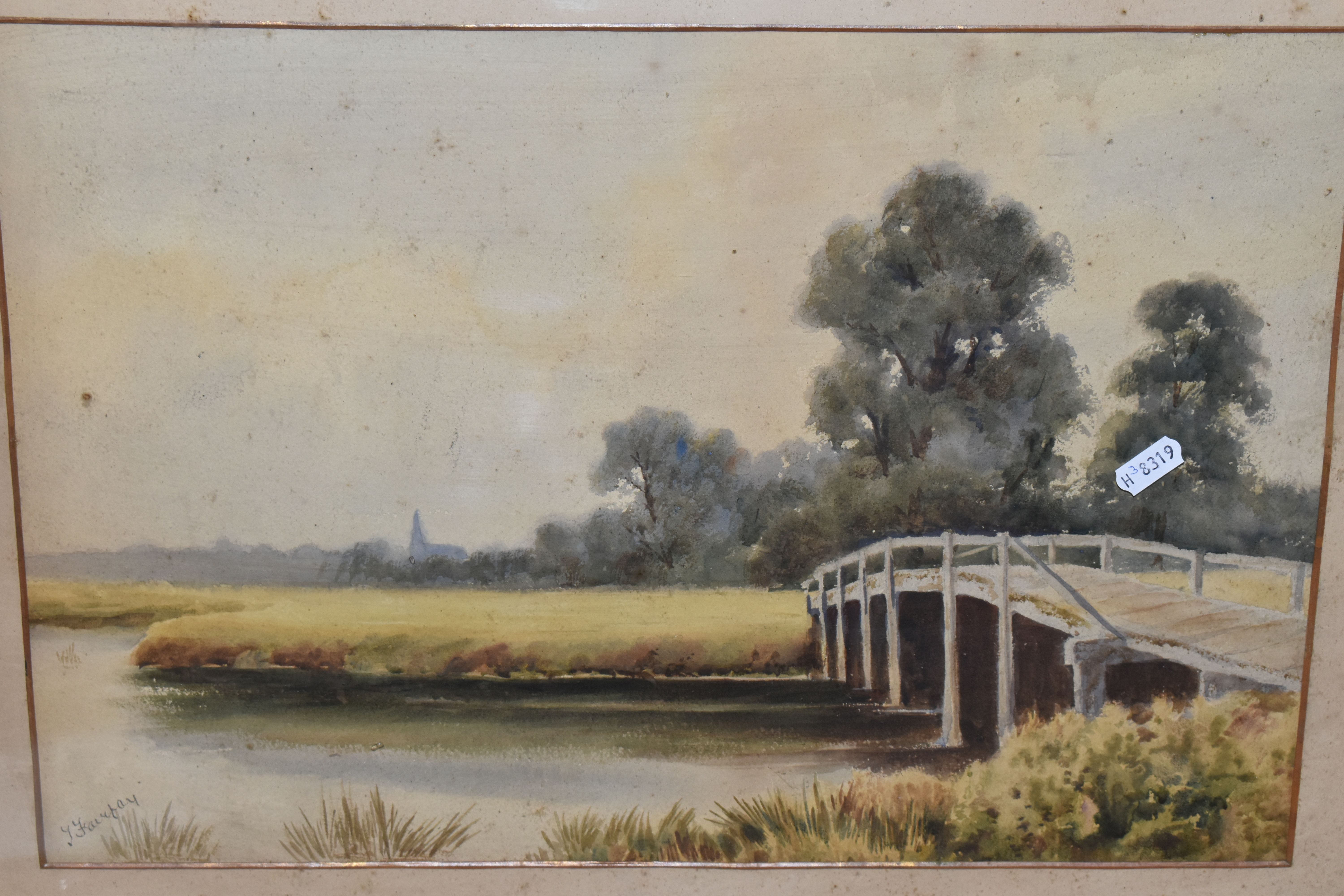 THREE LATE 19TH / EARLY 20TH CENTURY LANDSCAPE WATERCOLOURS, comprising a Arthur F. Maugham - Image 5 of 9