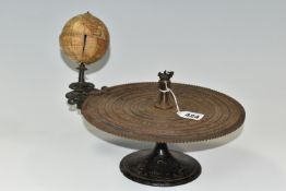 A LATE 19TH CENTURY TELLURIAN ORRERY, by George Philip & Son, circa 1880, the signed 8cm globe