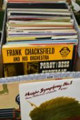 A BOX OF RECORDS, approximately eighty mainly classical LPs, composers to include Mozart,