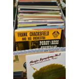 A BOX OF RECORDS, approximately eighty mainly classical LPs, composers to include Mozart,