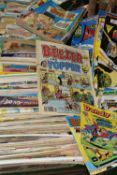 THREE BOXES OF COMICS, mainly 1980s, to include Masters of the Universe, Thundercats, Beezer,