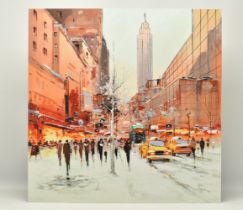 HENDERSON CISZ (BRAZIL 1960) 'MANHATTAN MORNING', a signed limited edition print depicting a New