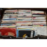 ONE BOX OF SINGLE RECORDS, approximately two hundred single records, artists include The Rolling