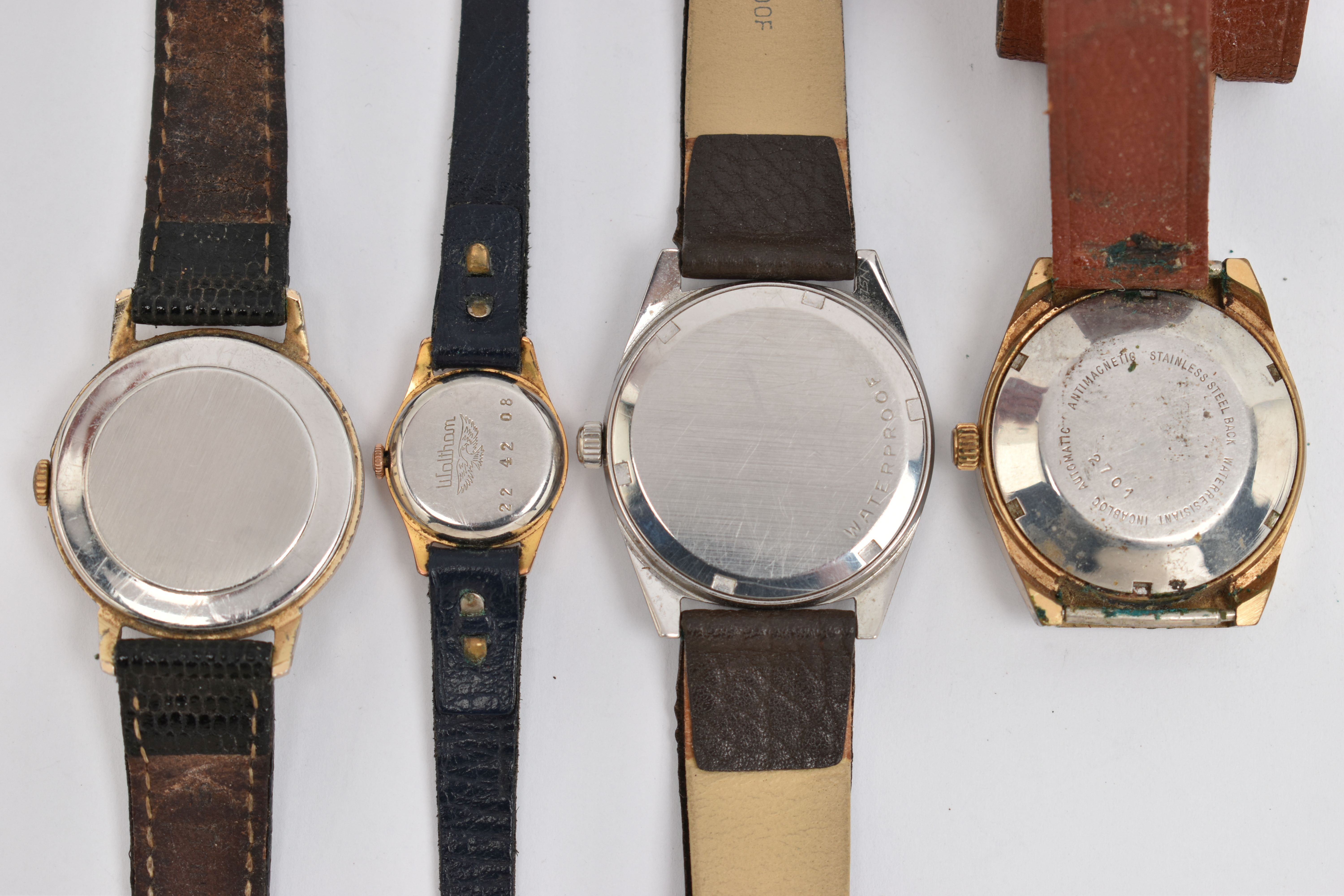 AN ASSORTMENT OF WRISTWATCHES, to include a hand wound 'Omega' Geneve, round dial, baton markers, - Image 4 of 4
