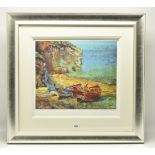 ROLF HARRIS (AUSTRALIA 1930-2023) 'FIGURES ON THE BEACH, CORNWALL', a signed limited edition print