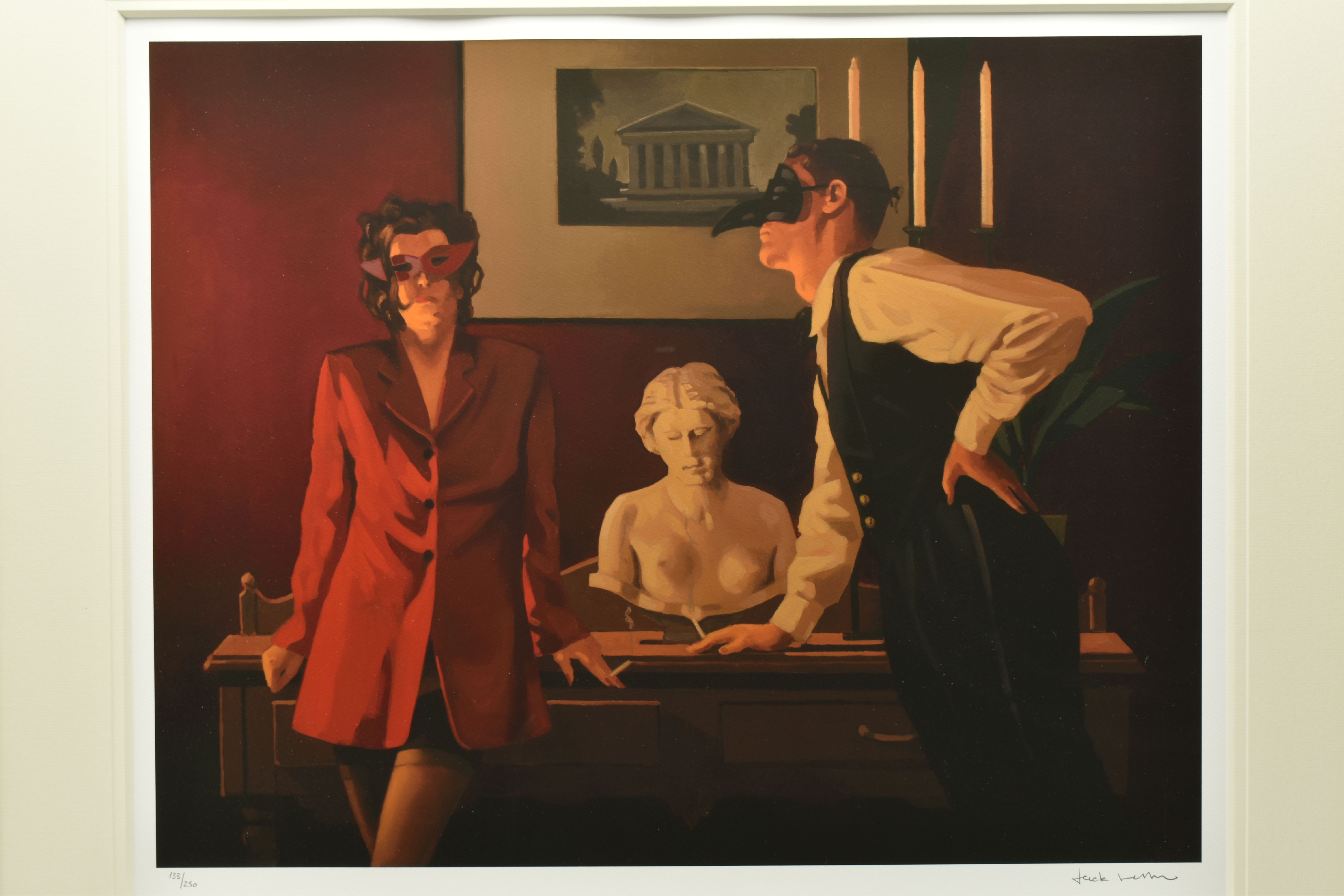 JACK VETTRIANO (SCOTTISH 1951) 'THE SPARROW AND THE HAWK', a signed limited edition print on paper - Image 2 of 9