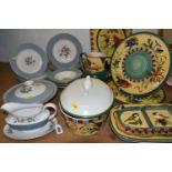 A QUANTITY OF ROYAL DOULTON 'ROSE ELEGANS' PATTERN DINNERWARE AND LENNOX 'WINTER GREETINGS' DESIGN