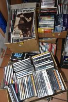 SIX BOXES OF CDS, approximately two hundred CDs to include artists Robert Palmer, David Bowie, Def