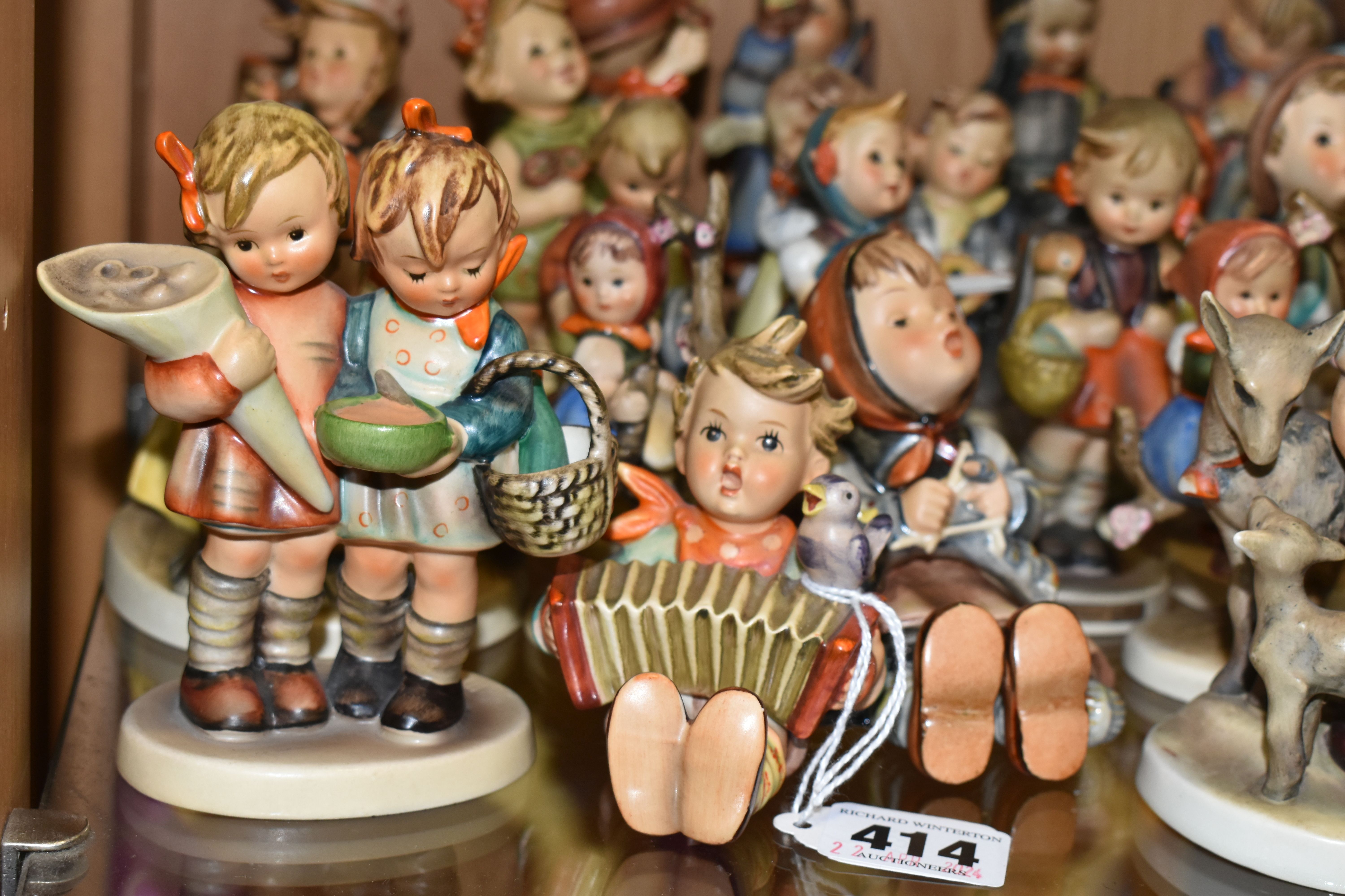 A GROUP OF TWENTY SIX MID-CENTURY GOEBEL FIGURES, comprising 195 Barnyard Hero, 110 Lets Sing, 69 - Image 5 of 9