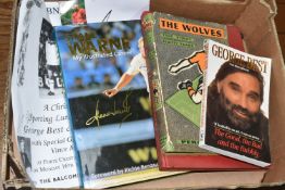 FOUR SPORTING BOOKS, comprising a paperback edition of George Best 'The Good the Bad and the Bubbly'