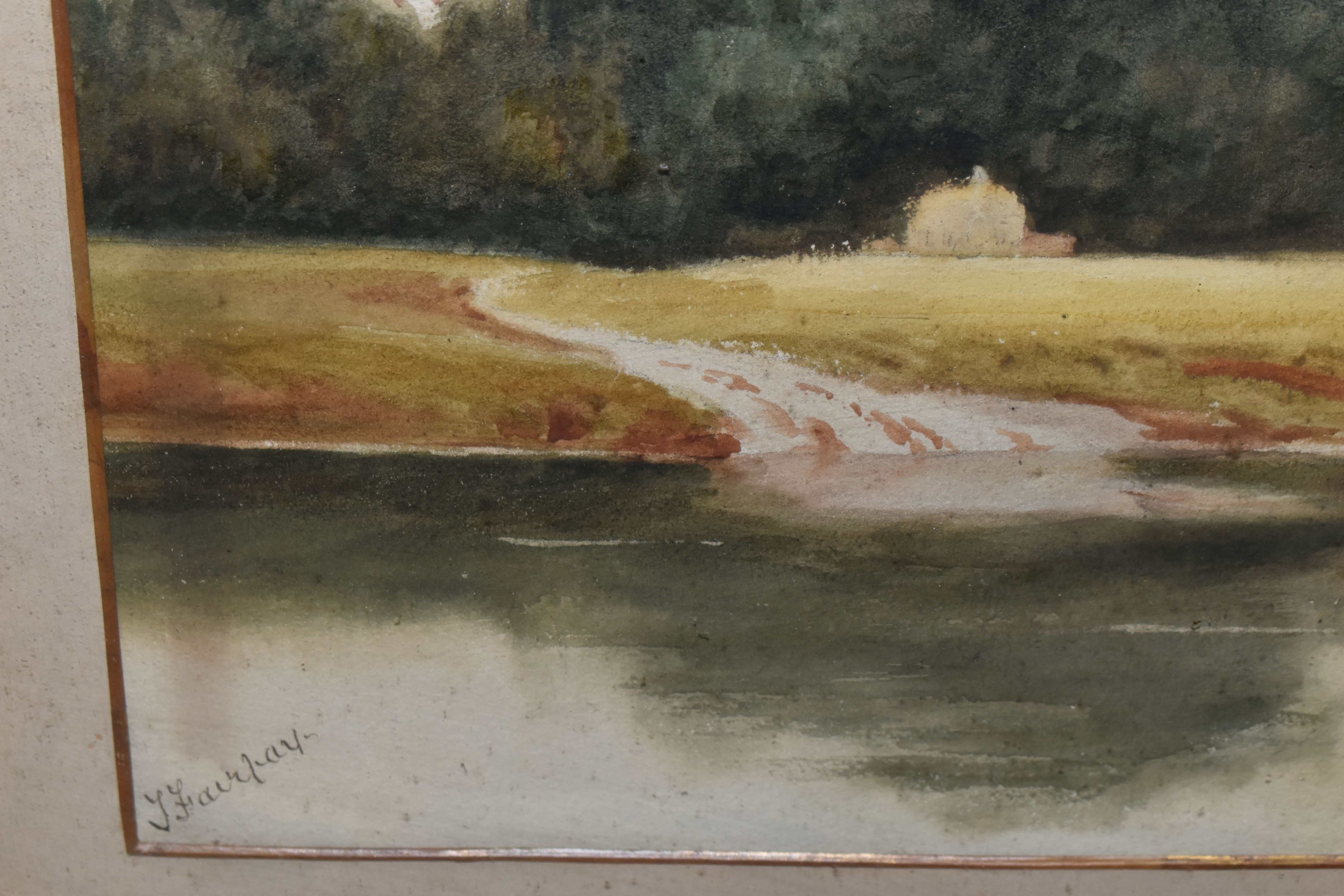 THREE LATE 19TH / EARLY 20TH CENTURY LANDSCAPE WATERCOLOURS, comprising a Arthur F. Maugham - Image 9 of 9