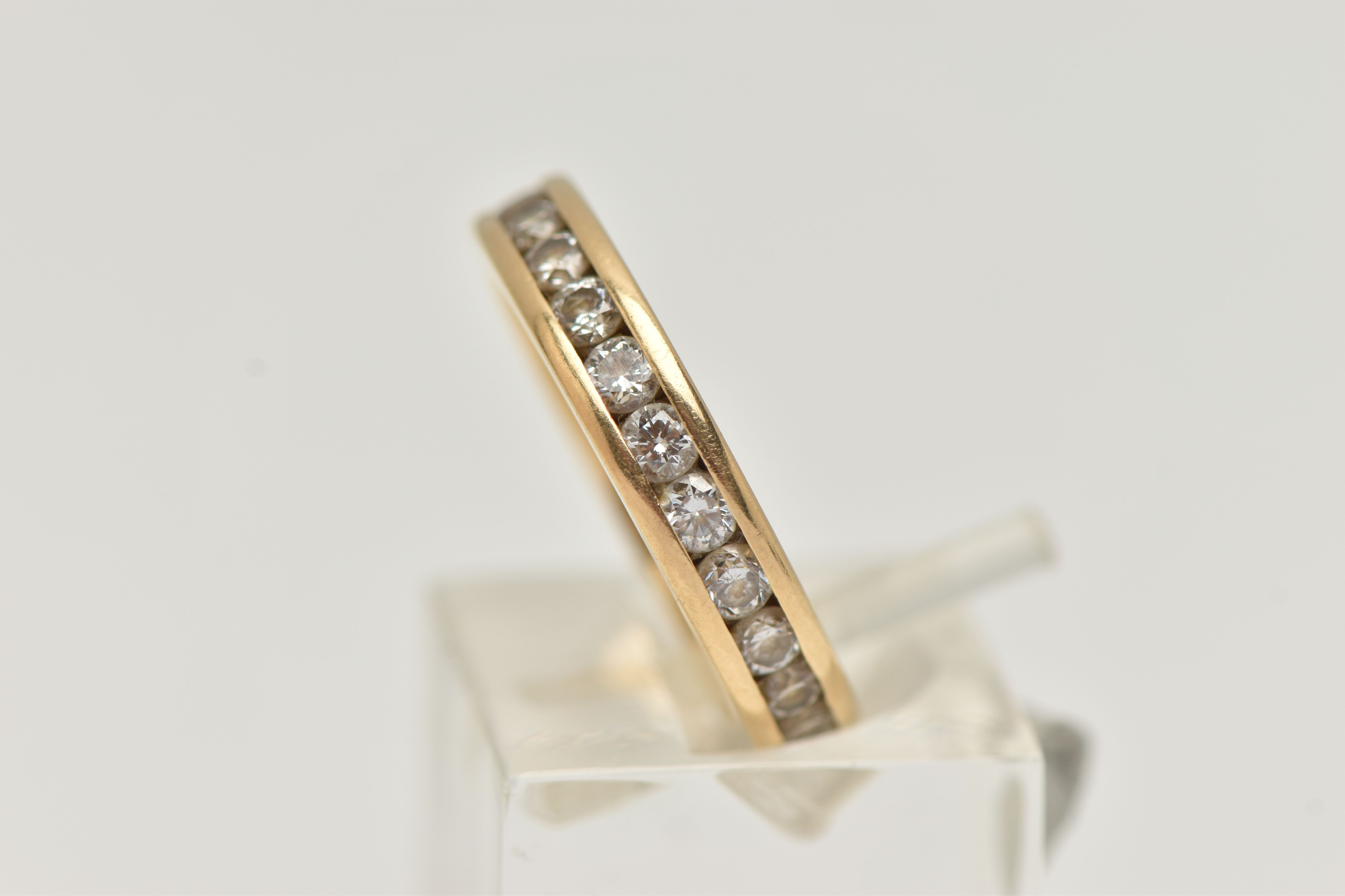 AN 18CT GOLD DIAMOND FULL ETERNITY BAND RING, channel set with twenty four round brilliant cut - Image 2 of 4