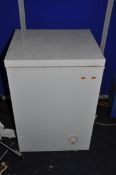 AN ARGOS SMALL CHEST FREEZER width 56cm depth 54cm height 84cm (PAT pass and working at -18