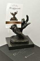 ROLF HARRIS (AUSTRALIAN 1931-2023) 'INTUITION' a limited edition bronze sculpture of a pair of hands