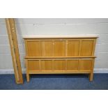 A MODERN LIGHT OAK 5FT BEDSTEAD (condition report: general signs of usage, slats missing, slat