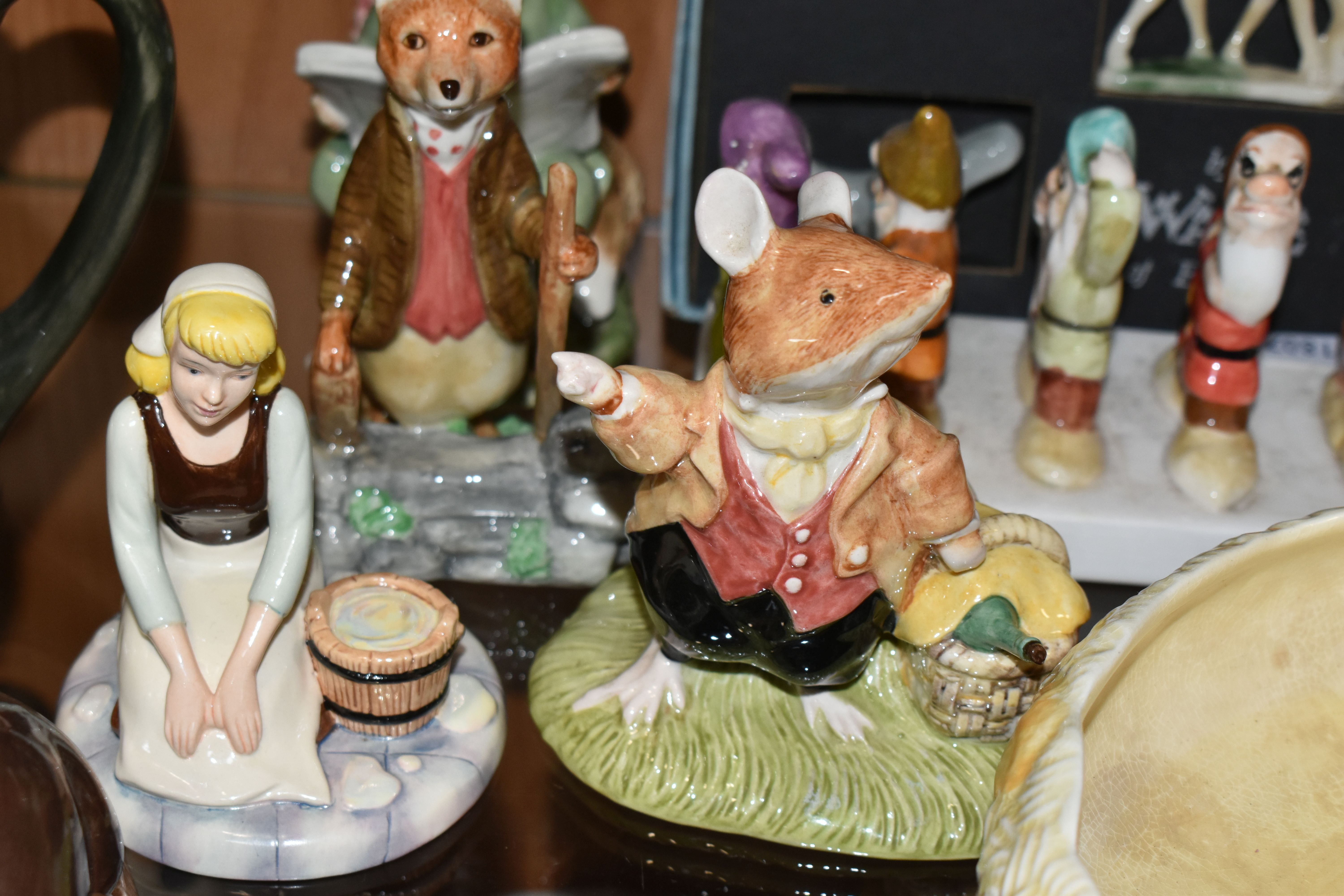 A GROUP OF CERAMIC FIGURES, ETC, comprising a Clarice Cliff for Newport Pottery 'Celtic Harvest' - Image 4 of 9