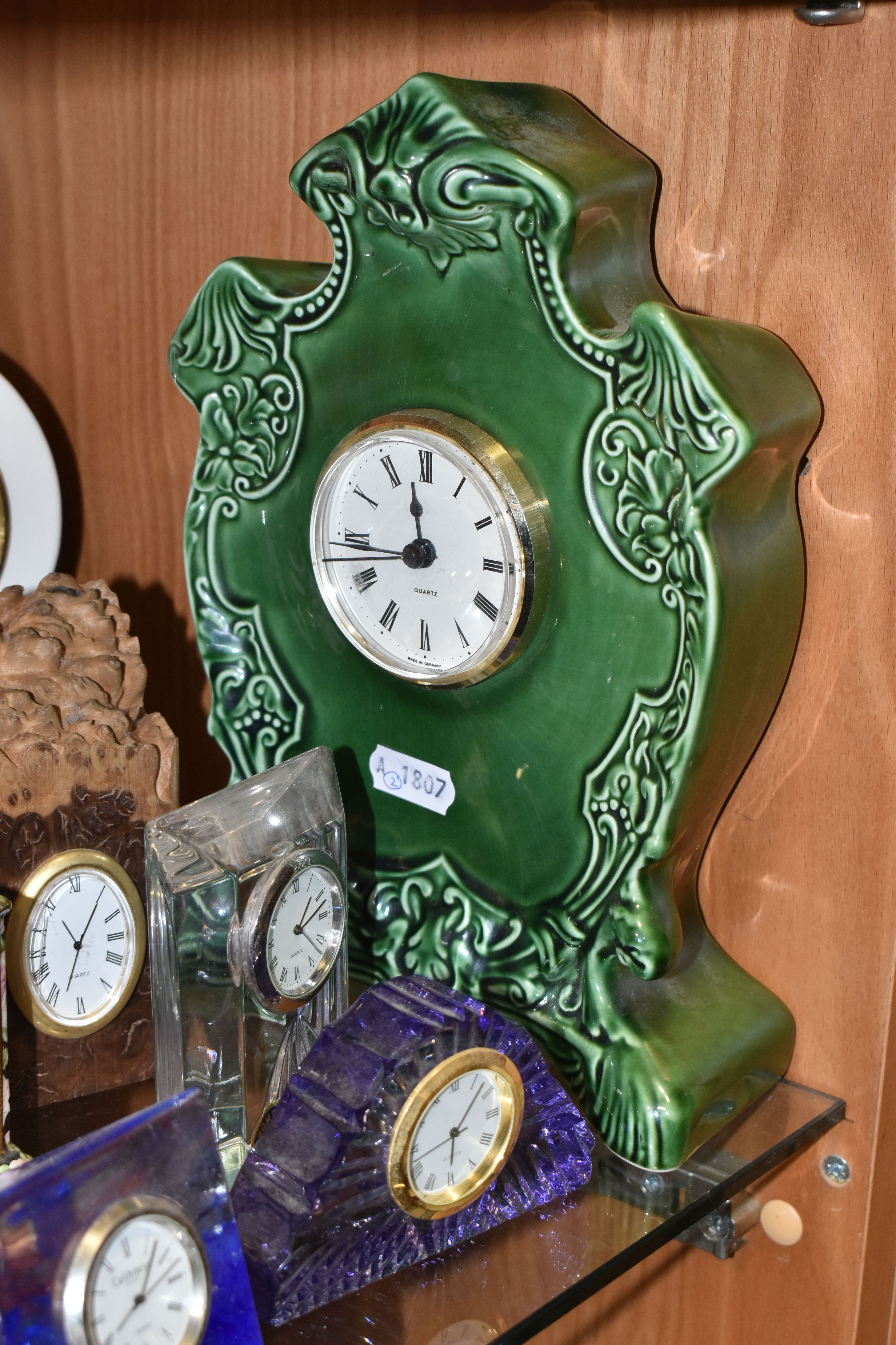 TWENTY EIGHT ROYAL DOULTON, WATERFORD, CAITHNESS AND OTHER GIFTWARE QUARTZ CLOCKS, including Royal - Image 2 of 8