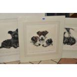 KURT MEYER-EBERHARDT (GERMAN 1895-1977) THREE ENGRAVING PRINTS OF SMALL DOGS, comprising two Skye