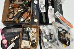 A LARGE ASSORTMENT OF WRISTWATCHES, to include two 'Swatch' watches, a 'Casio' wristwatch, a