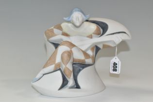 A LLADRO UTOPIA MATTE PORCELAIN 'HARLEQUIN' FIGURE, model no 8219 (1) (Condition Report: a few small