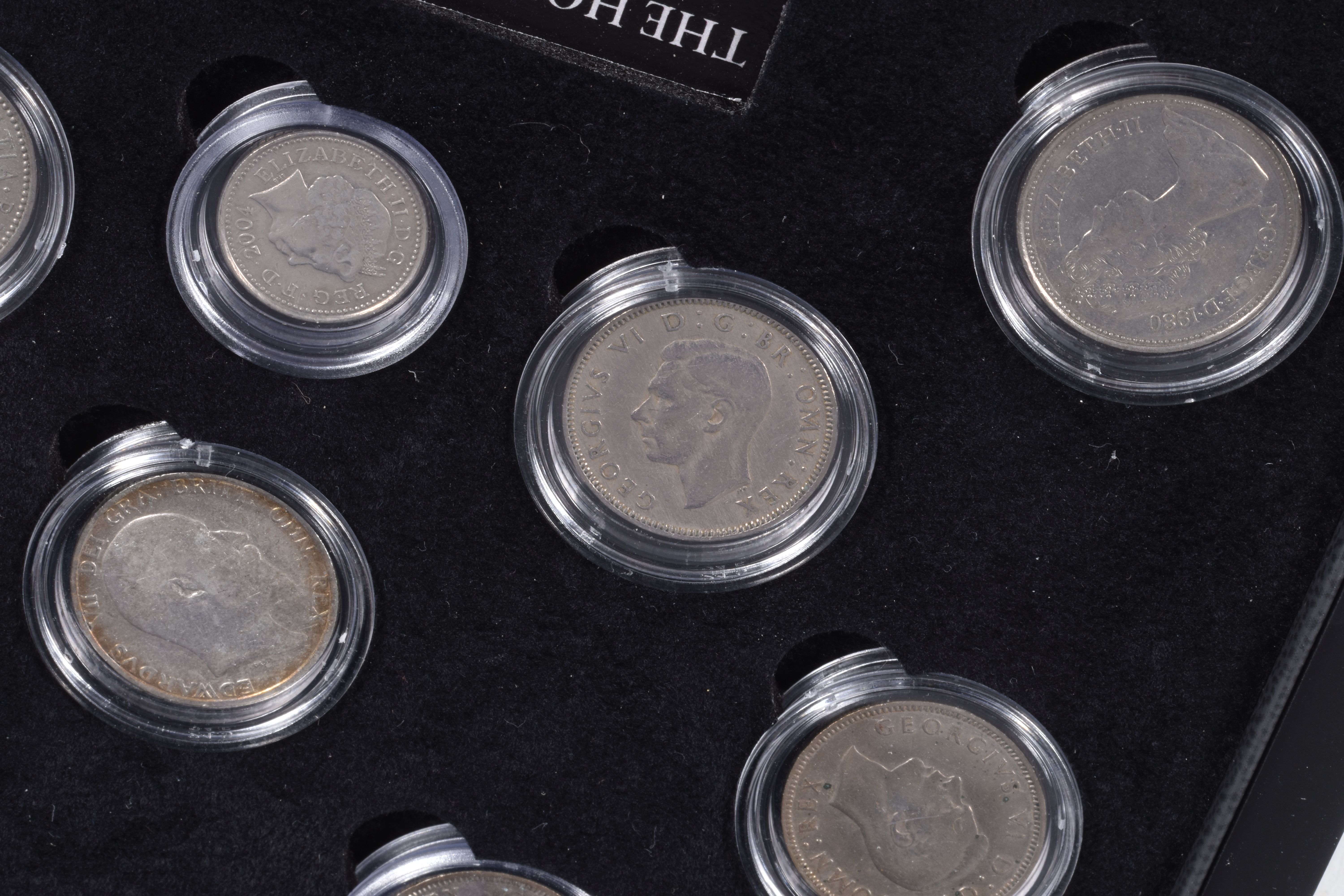 A CASED SET OF COMMEMORATIVE COINS, The House of Windsor coinage portraits shilling set by The - Image 5 of 9