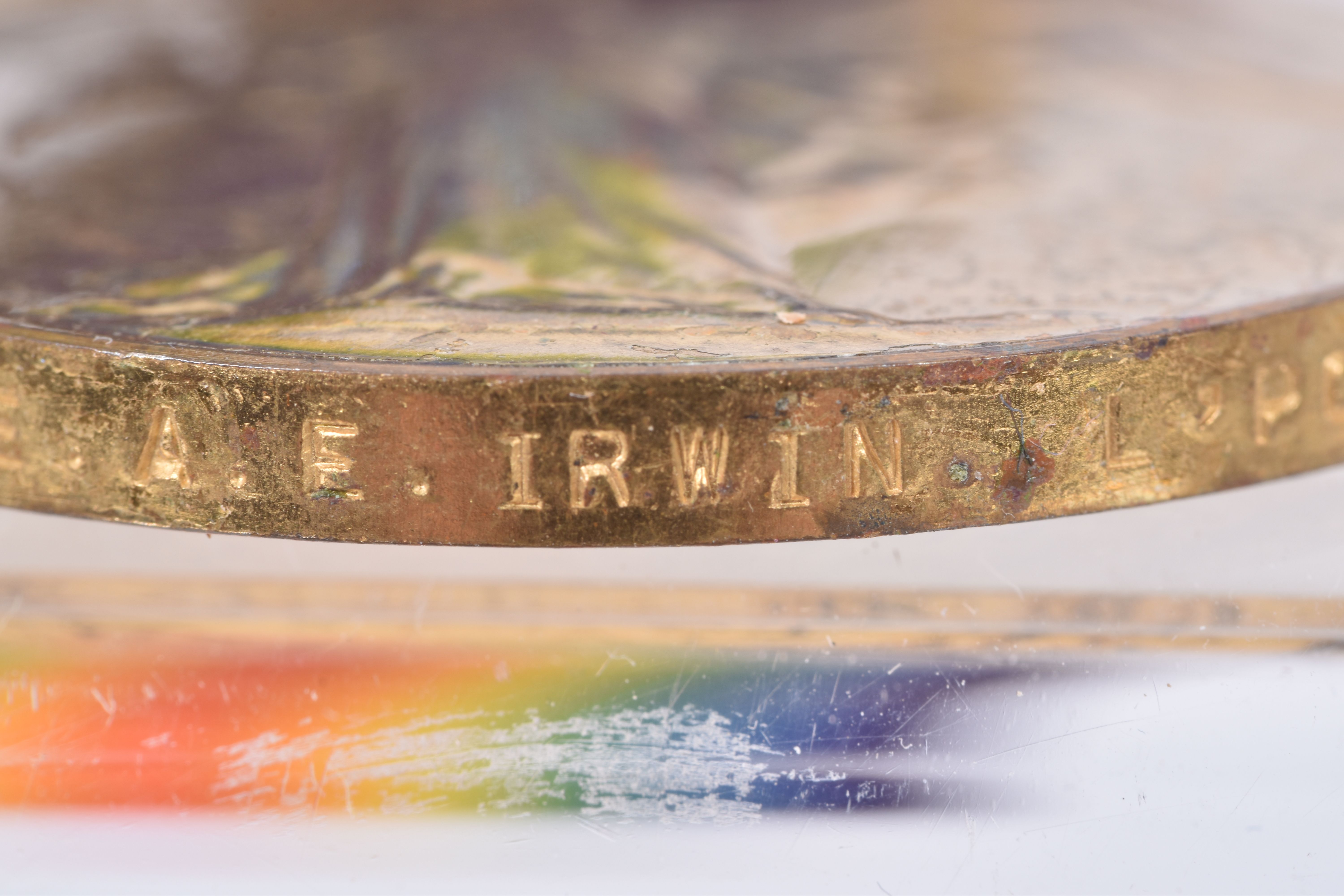 A PAIR OF WWI MEDALS AND FOUR WWII MEDALS, the WWI medals are correctly named to private 99551 Afred - Image 12 of 13