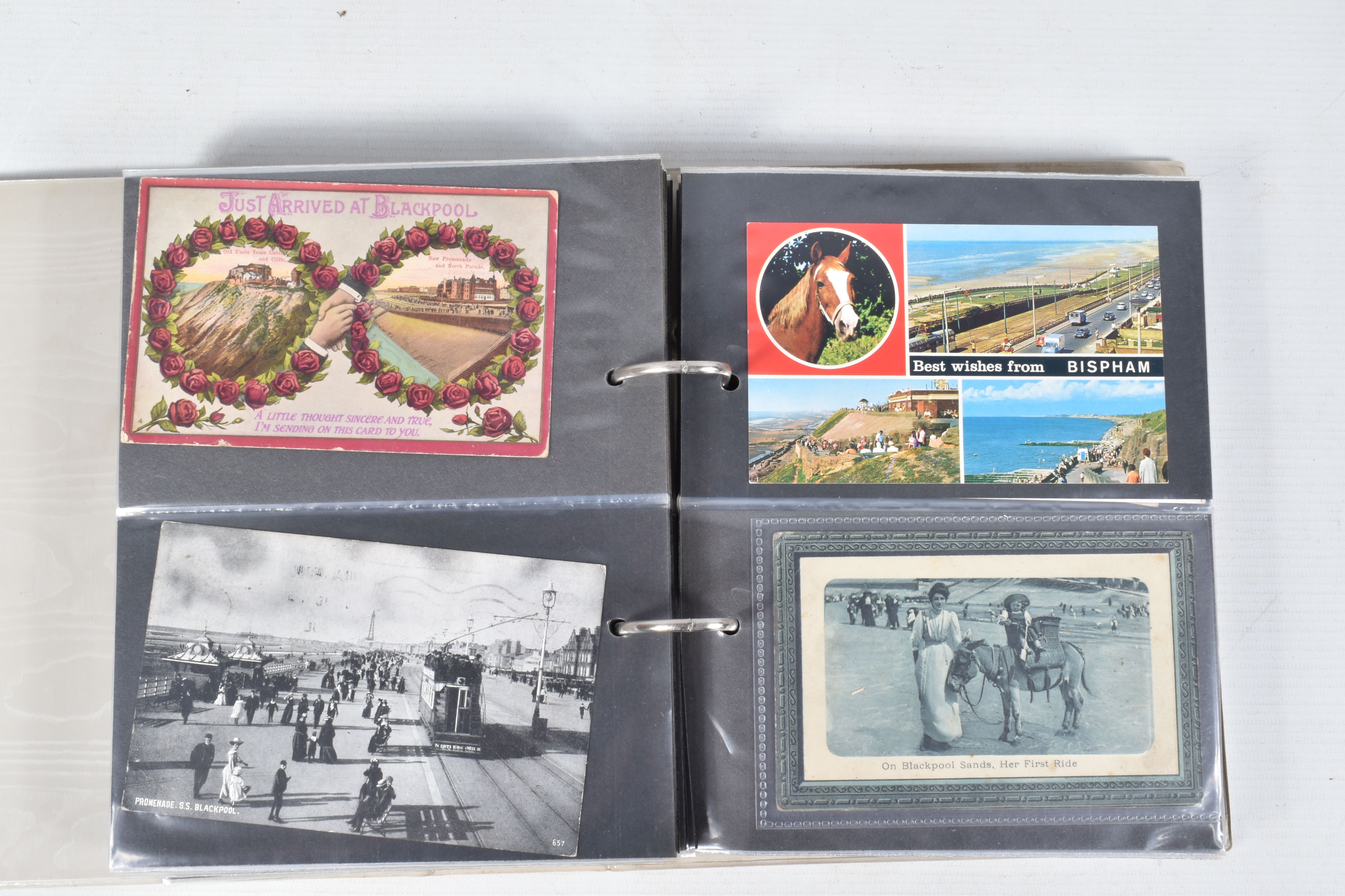 FIVE POSTCARD ALBUMS OF BLACKPOOL each containing approximately 150-200 cards per album, the - Image 11 of 11