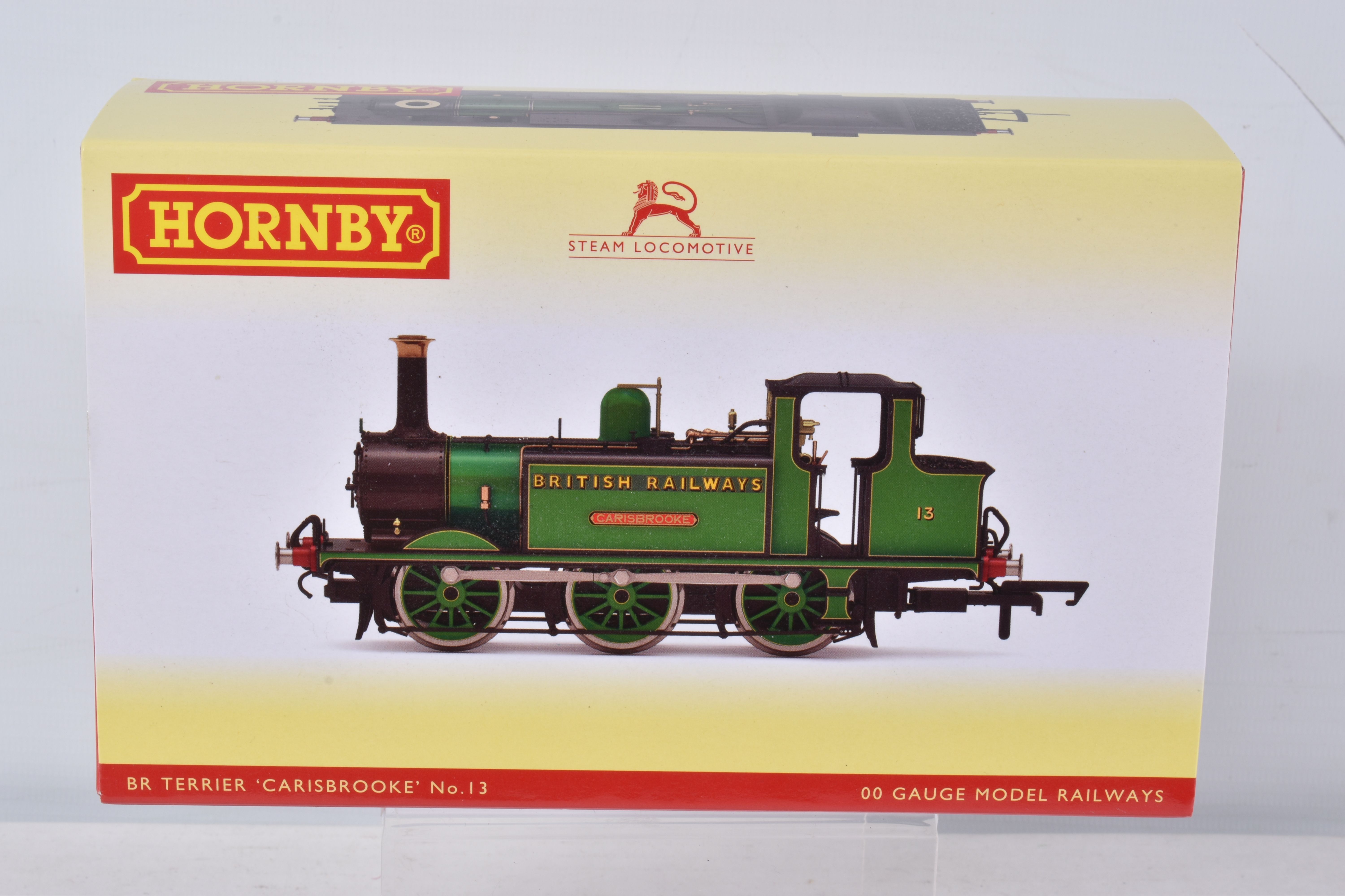 A BOXED OO GAUGE HORNBY MODEL RAILWAY STEAM LOCOMOTIVE Class A1X Terrier 0-6-0T no. 13 'Carisbrooke'