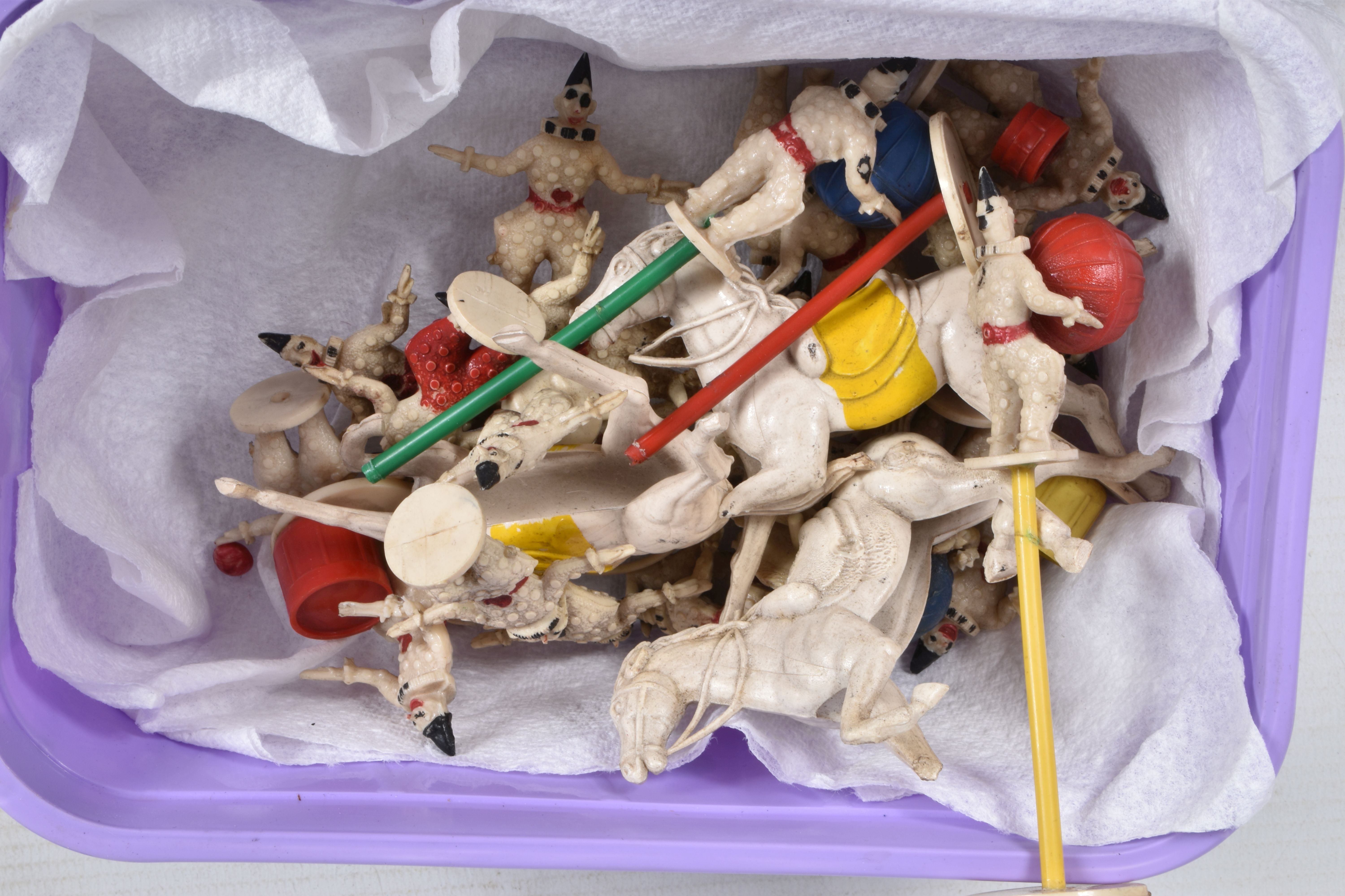 A QUANTITY OF ASSORTED TOYS, to include a quantity of 1950's 'Crazy Clown Circus' plastic figures, - Image 2 of 11