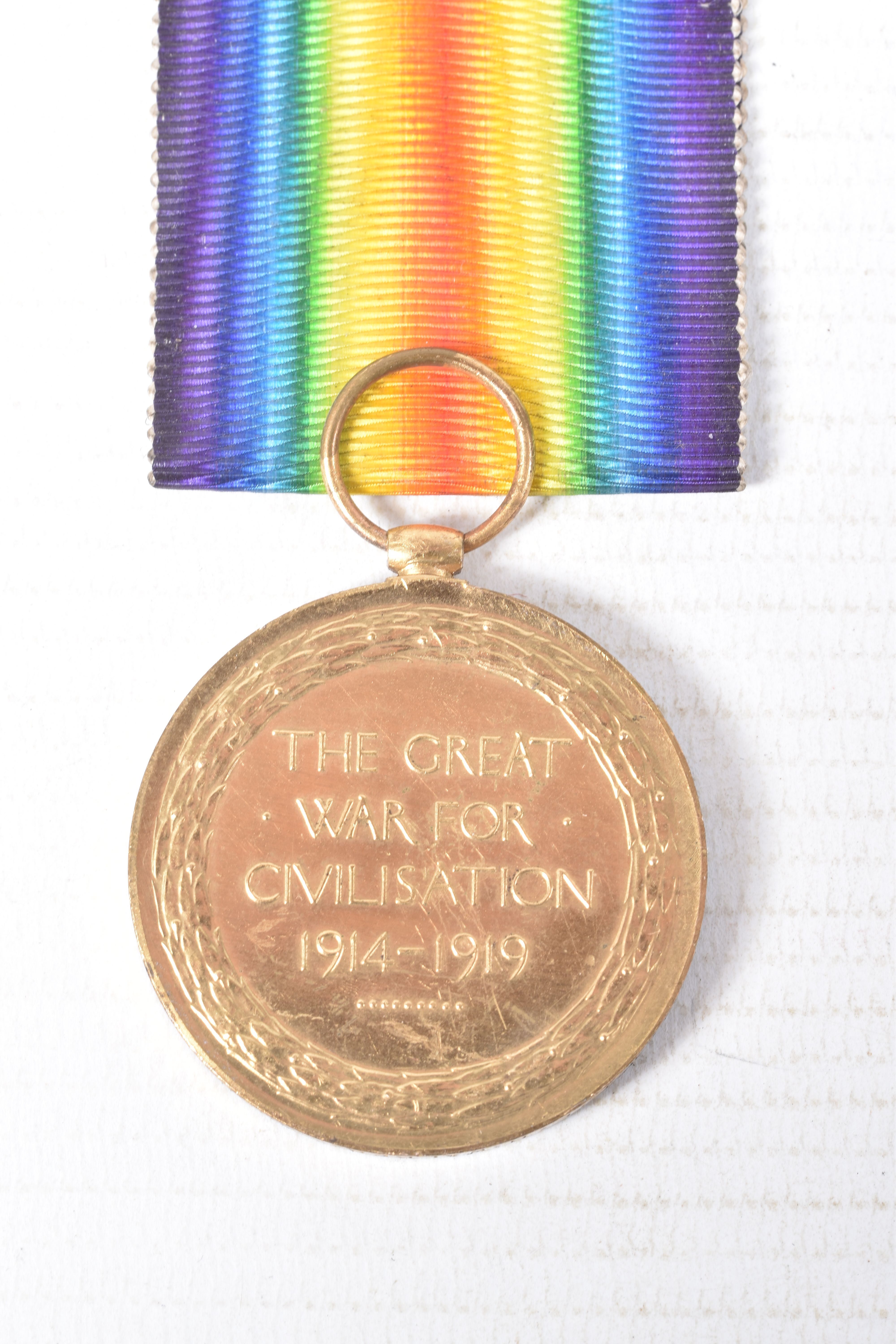 A WWI PAIR OF DURHAM LIGHT INFANTRY MEDALS AND TWO CAP BADGES, the medals are both correctly named - Image 12 of 15