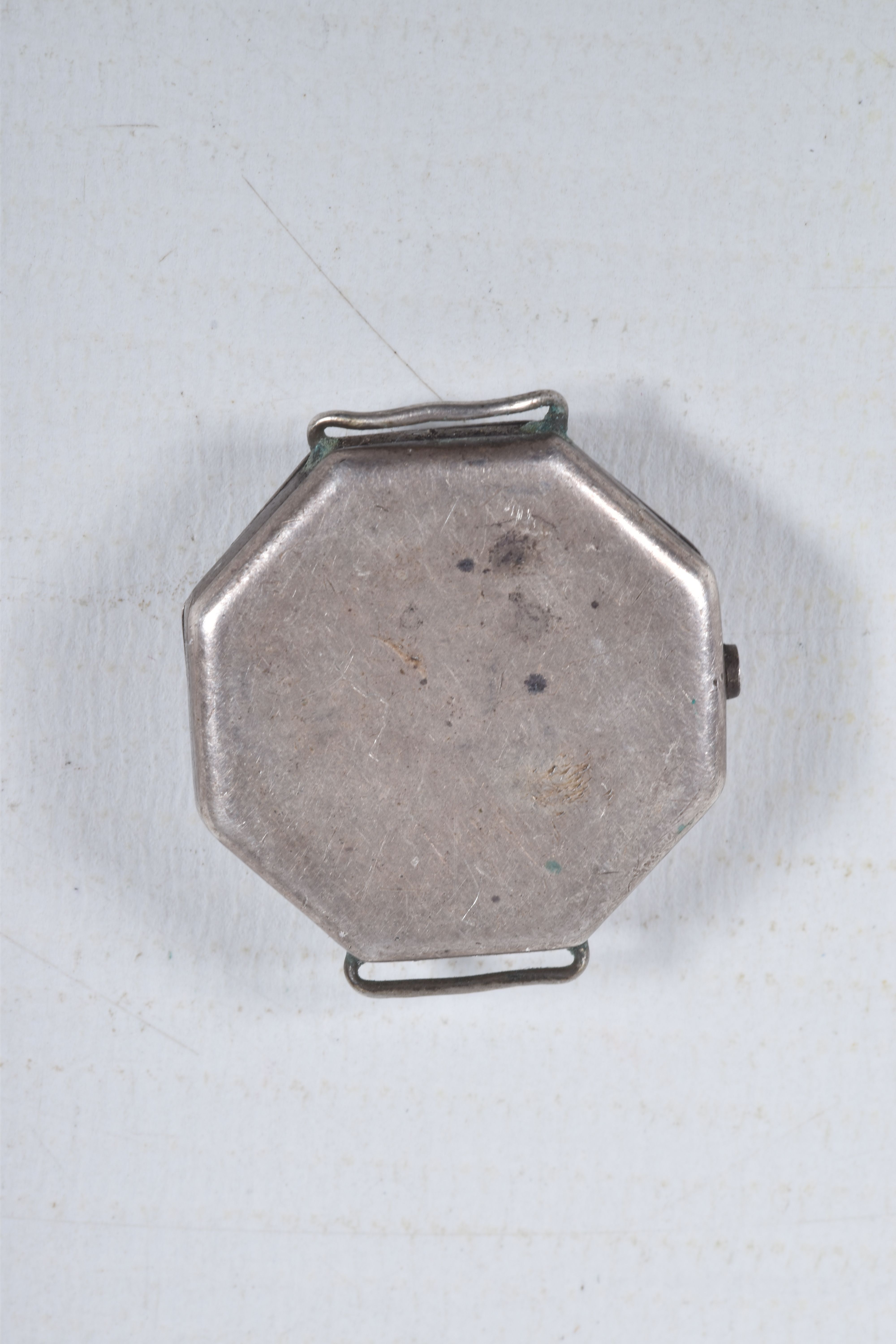 FOUR MID 20TH CENTURY WATCH HEADS, to include a white metal 'Olma' watch head, missing crown, - Image 9 of 9