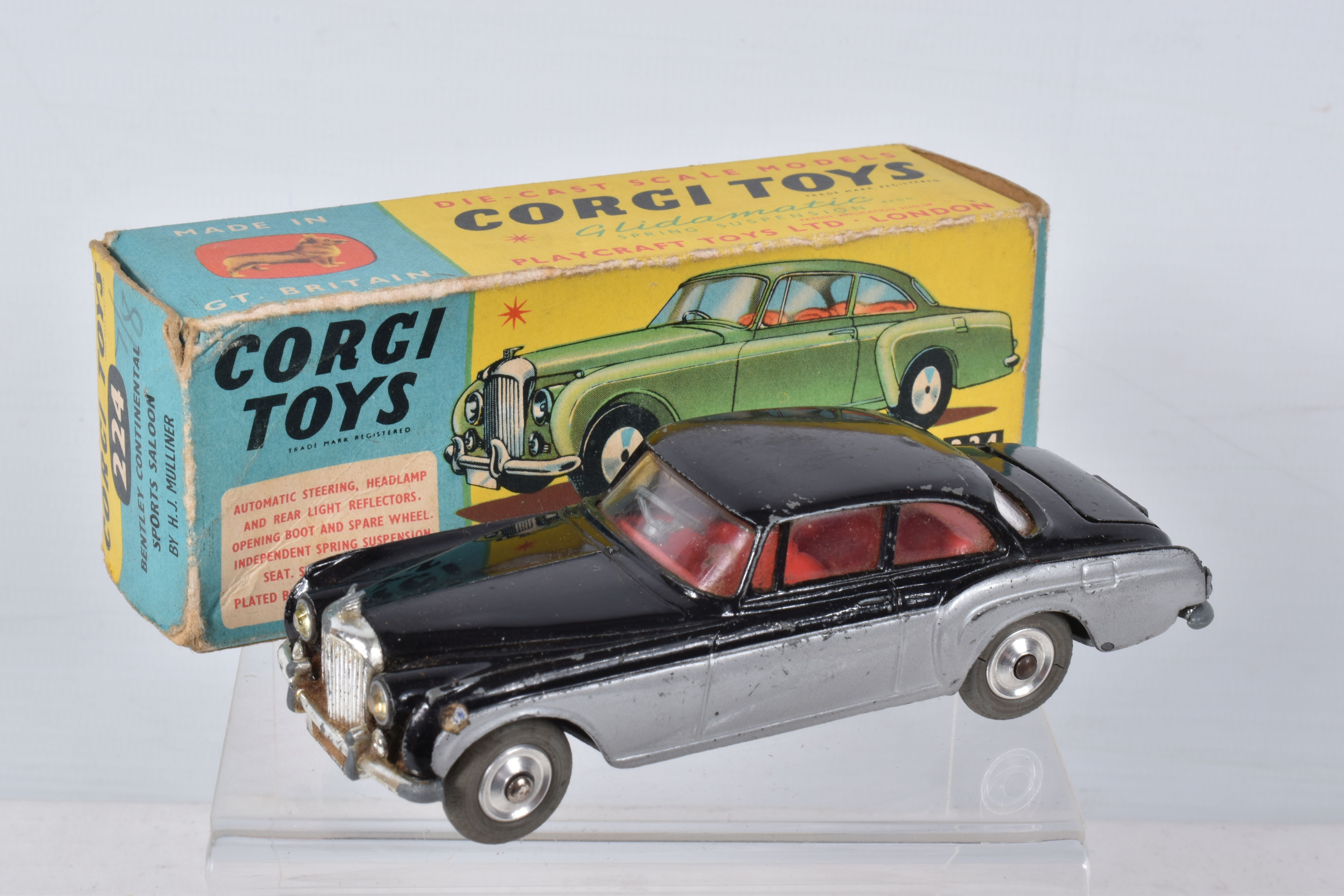 FOUR BOXED CORGI TOYS CAR MODELS, Ford Thunderbird Open Sports, No.215S, missing driver, Bentley - Image 23 of 29