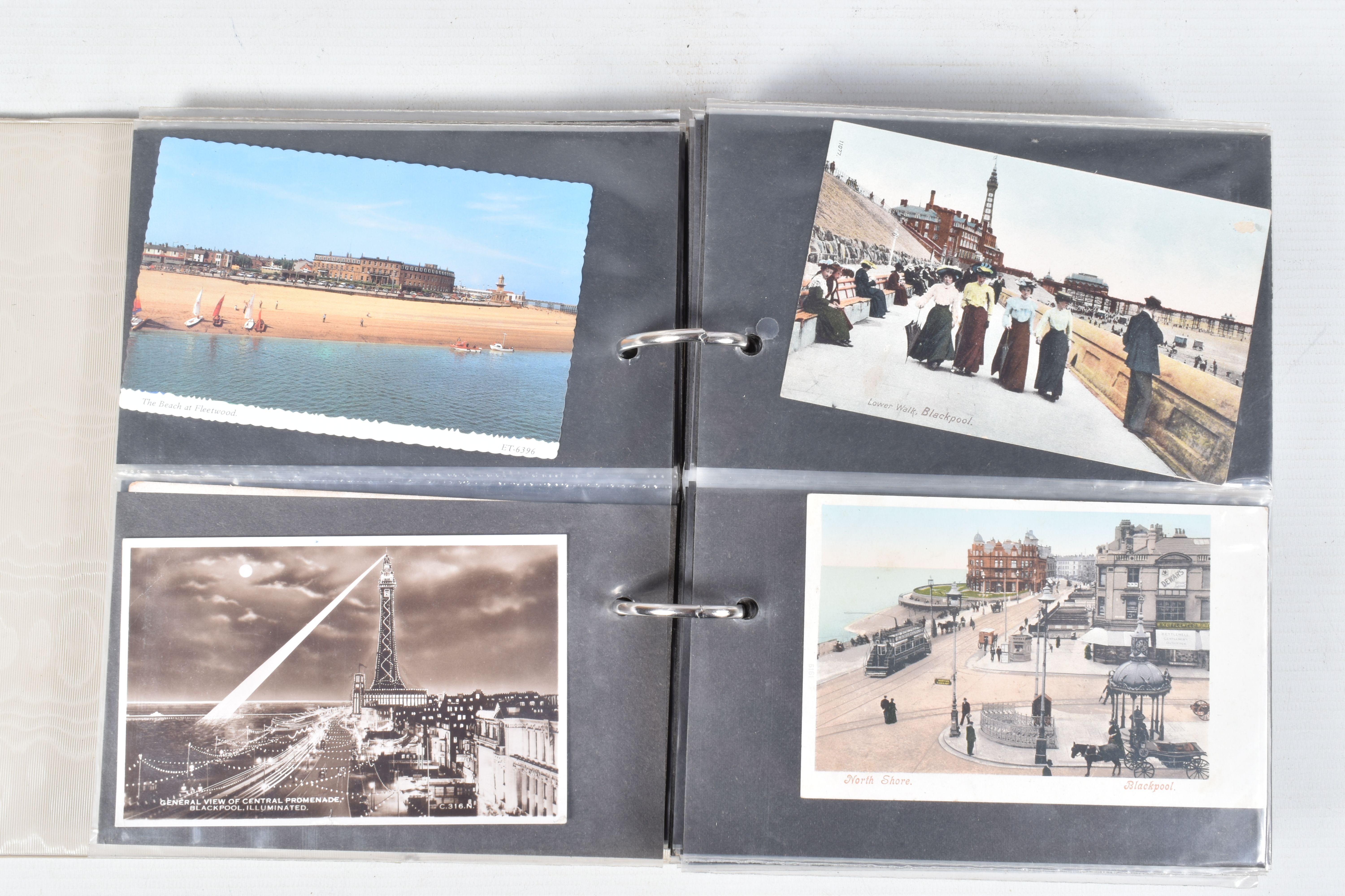 FIVE POSTCARD ALBUMS OF BLACKPOOL each containing approximately 150-200 cards per album, the - Image 6 of 11