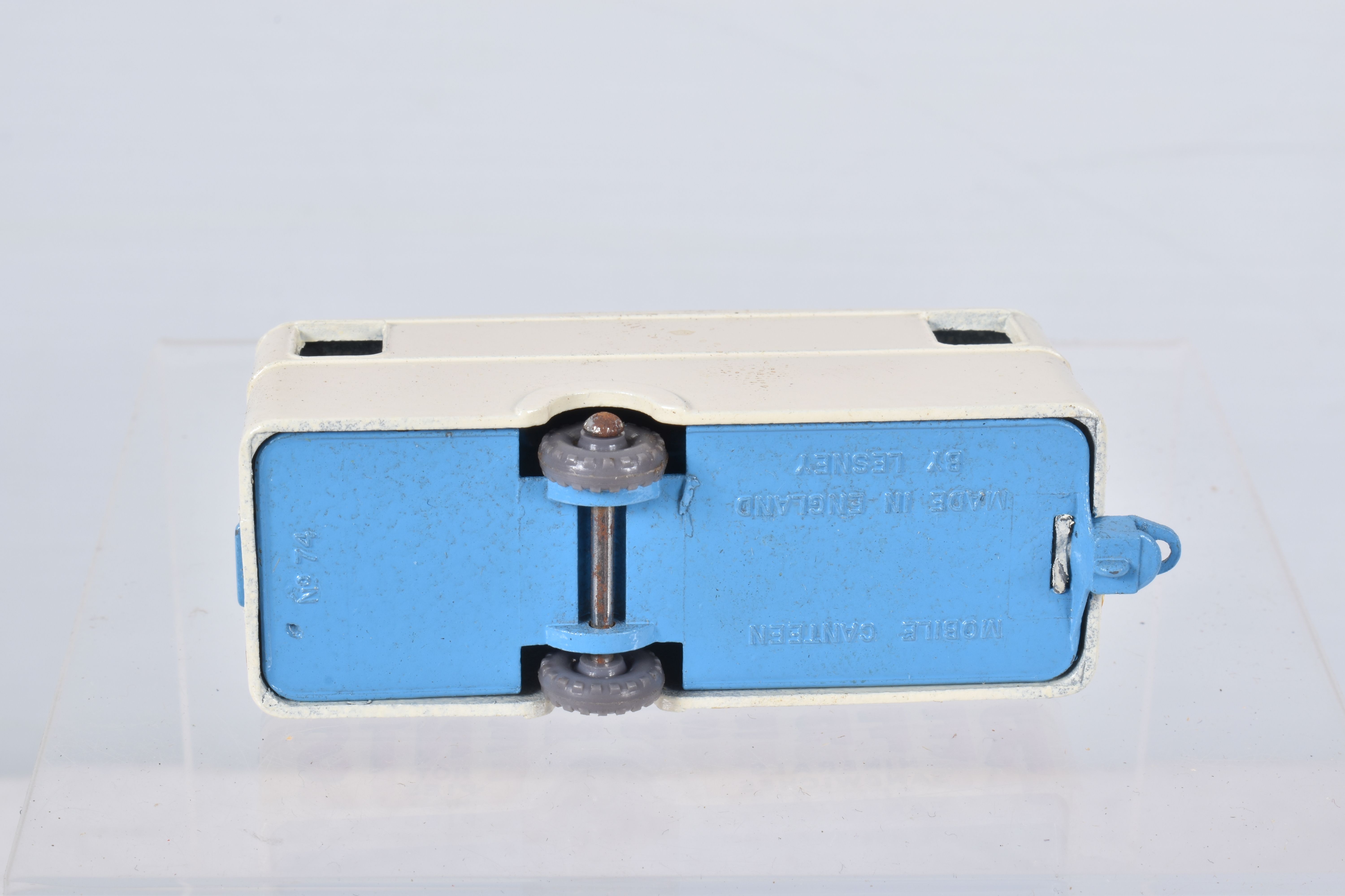 A BOXED MOKO LESNEY MATCHBOX SERIES MOBILE CANTEEN,No.74, white/cream body, light blue base and - Image 6 of 6