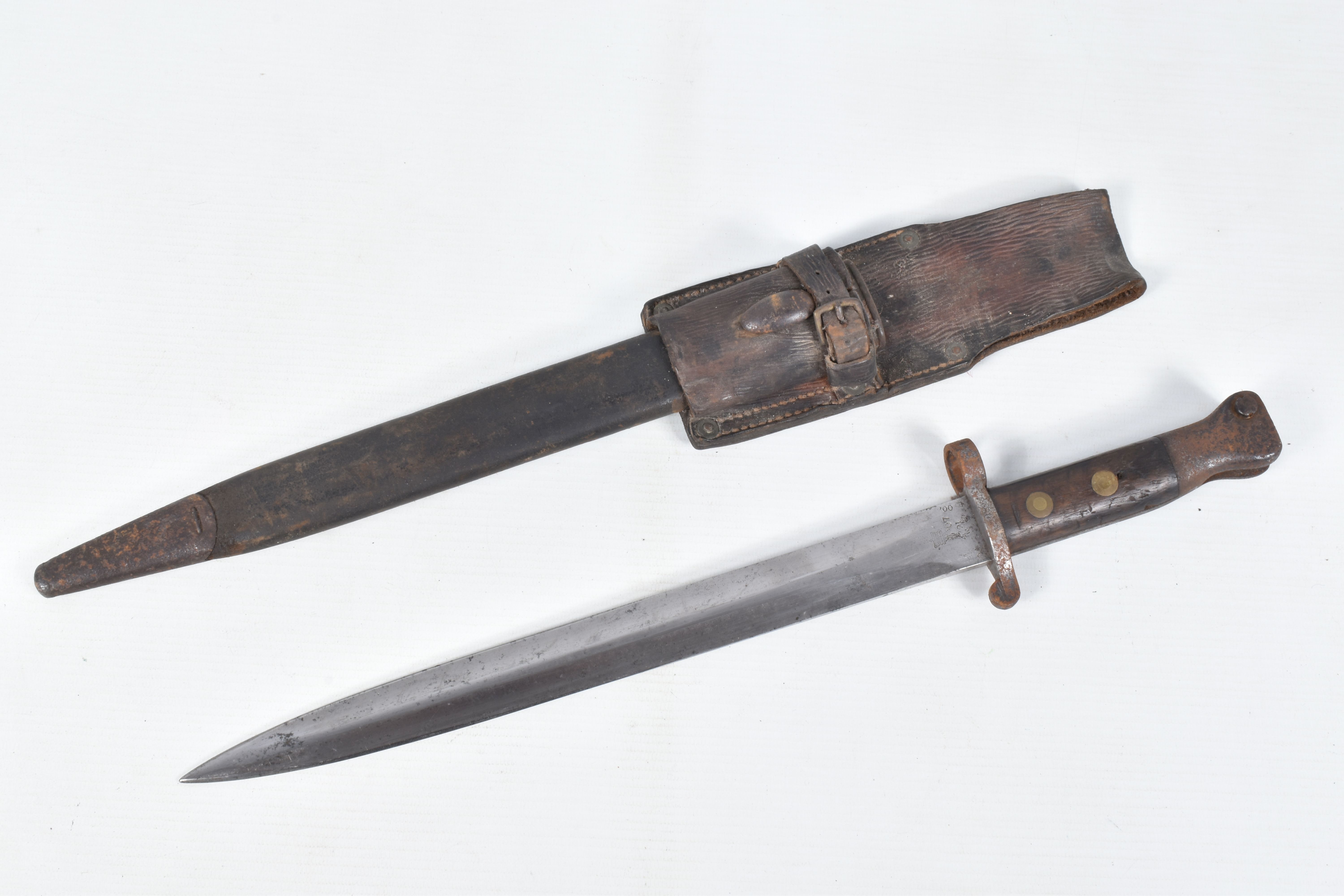 THREE BAYONETS AND A KUKRI STYLE KNIFE, these include a French Graf Bayonet, a 1907 Pattern - Image 68 of 92