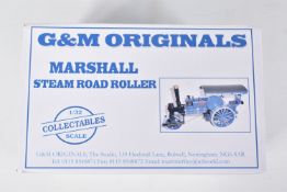 A BOXED G & M ORIGINALS 1:32 MARSHALL STEAM ROAD ROLLER, certificate numbered 30 of 100, model