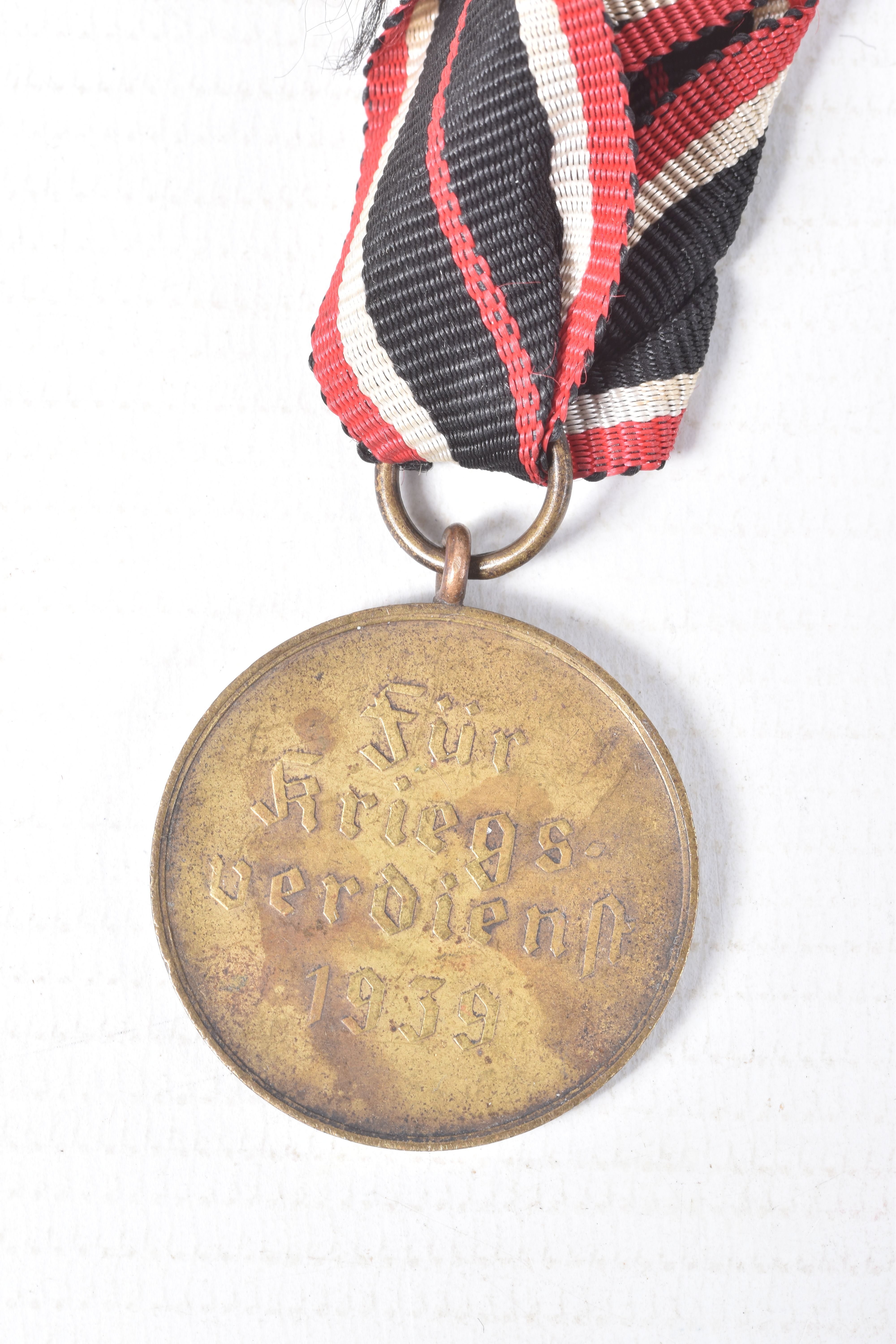 FOUR WWII GERMAN MEDALS AND AWARDS, this lot includes a bronze mothers cross, a war merit cross - Image 8 of 10