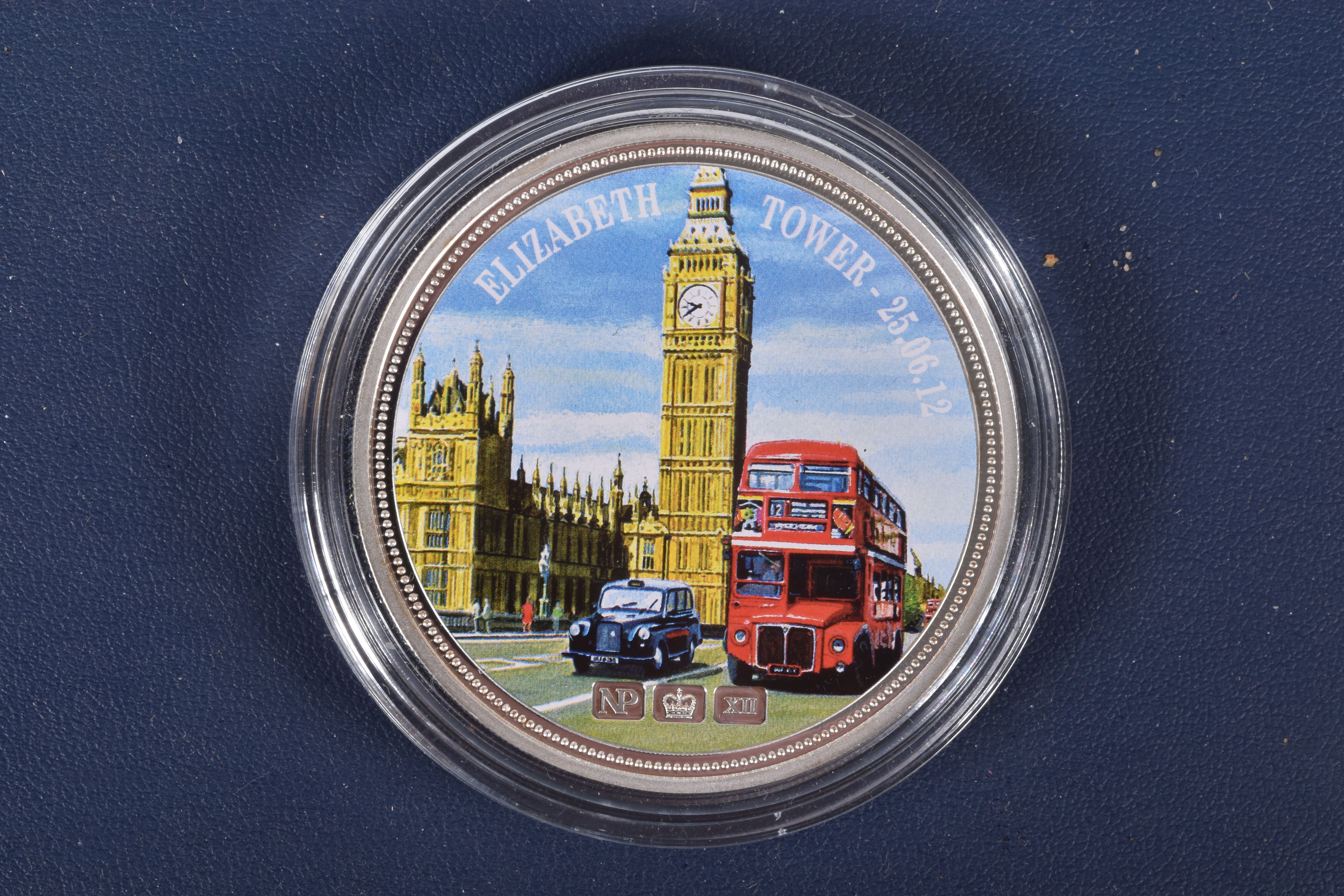 A 2012 SILVER PROOF .925 RENAMED THE ELIZABETH TOWER (Big Ben Clock Tower) 2oz Numisproof box and - Image 7 of 9