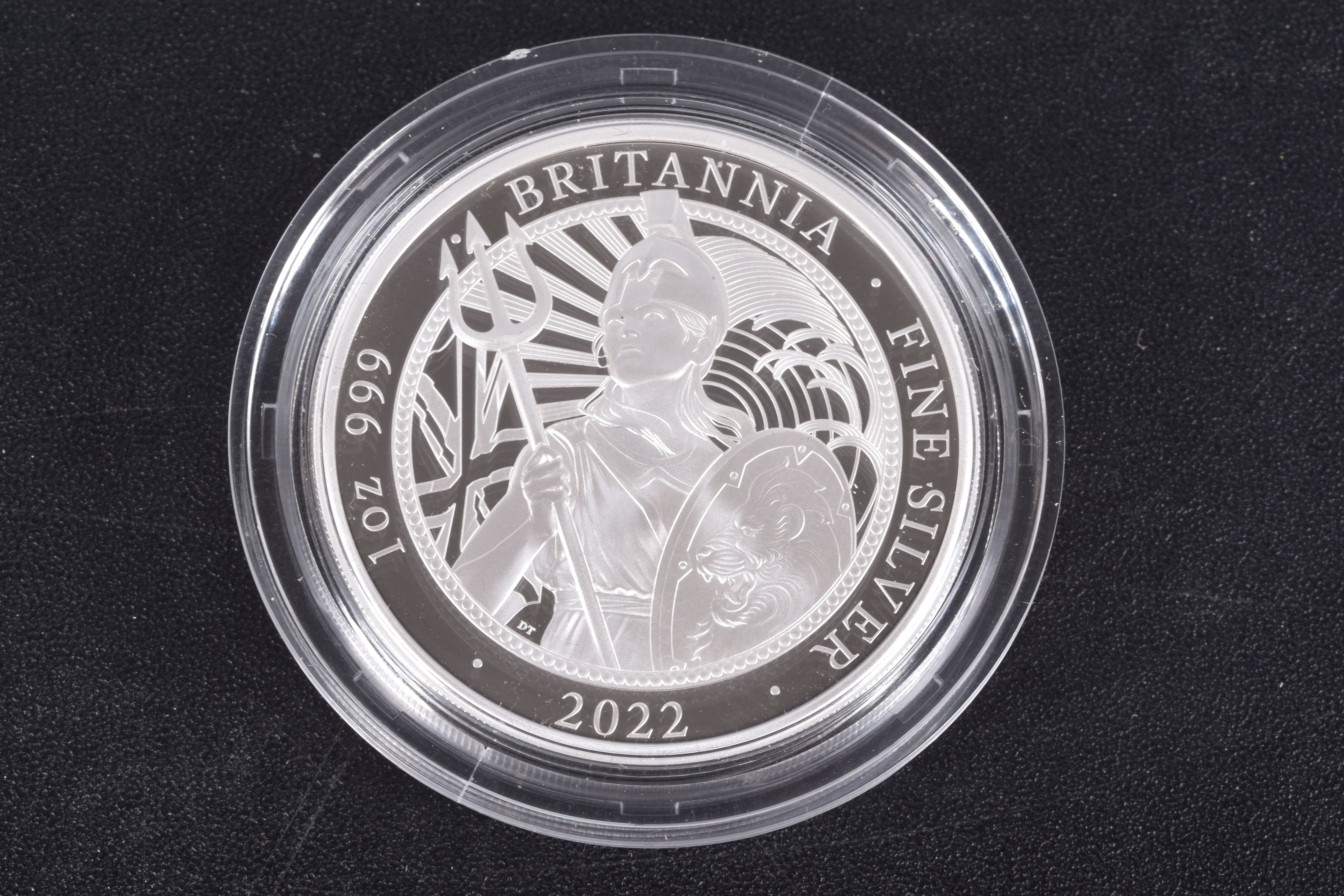 A ROYAL MINT BRITANNIA 2022 6-COIN SILVER PROOF SET of 1 Ounce.999Silver, Half Ounce,Quarter Ounce, - Image 11 of 15